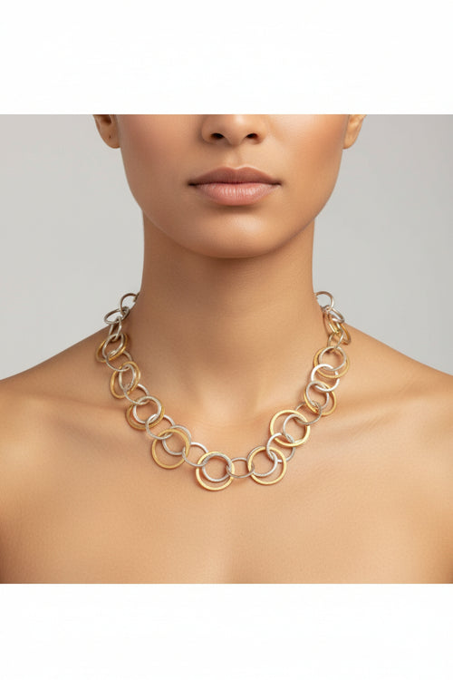 Sterling Silver Gold Plated Necklace