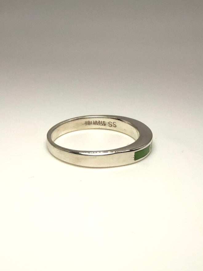 Petite Gaspeite Ring