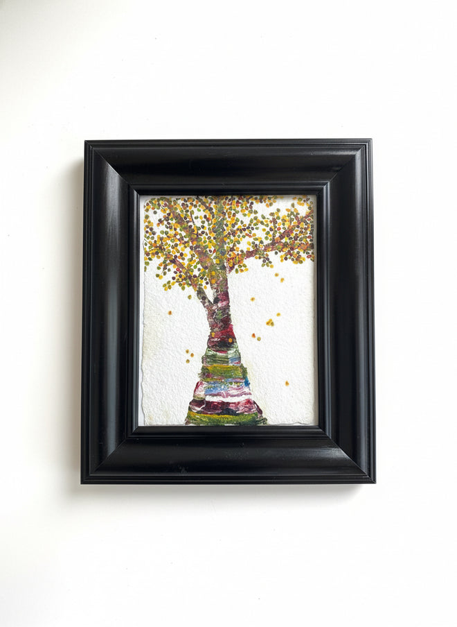 Original painting Lori Leachman Black Frame