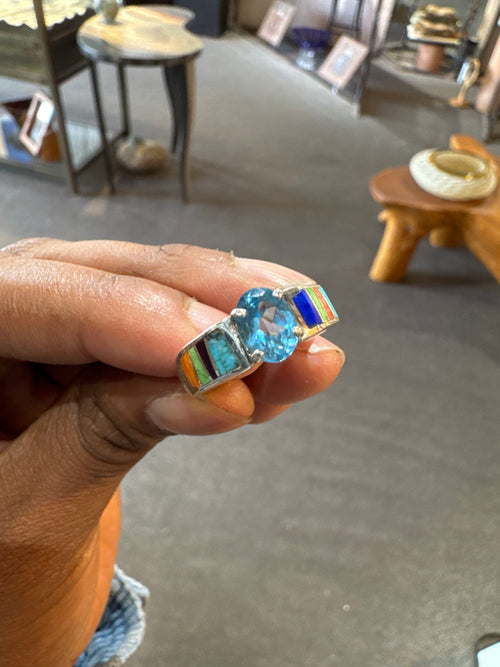 Indian Summer Blue Topaz Ring