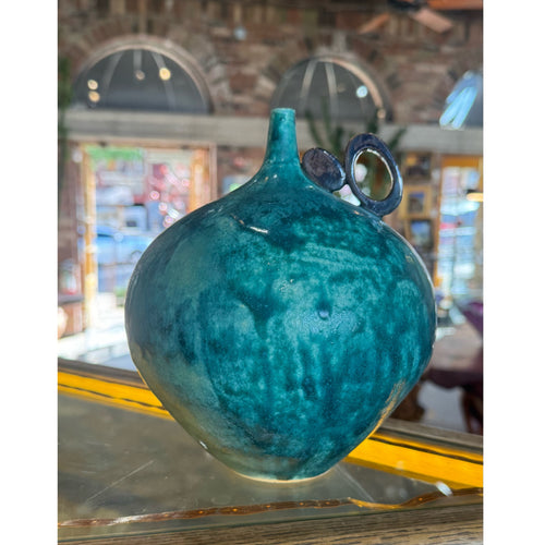 Turquoise Ceramic Bottle