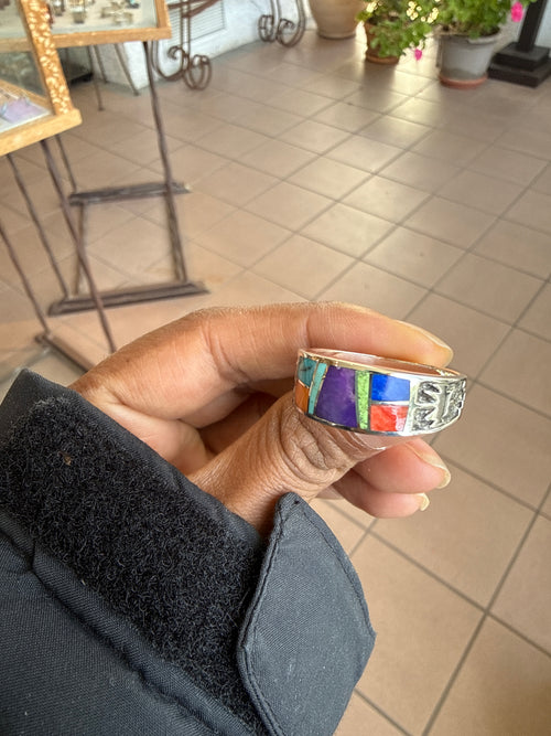 Indian Summer Navajo Inlaid Ring