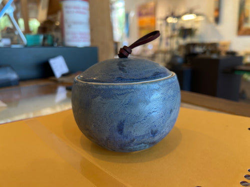 Handmade Ceramic Lidded Jar - Food Safe by Sari Green