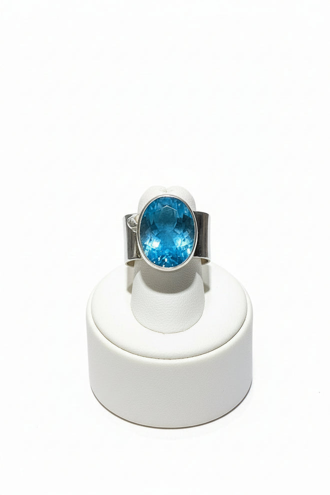 Swiss Blue Topaz Ring