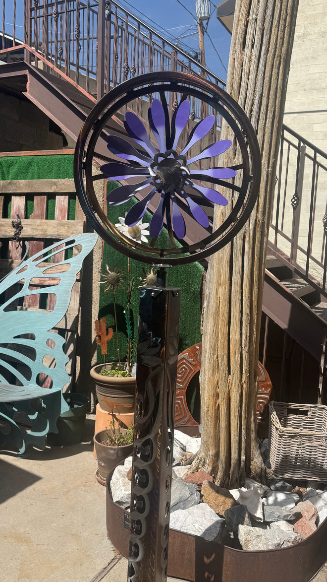 Purple Kinetic Scuplture