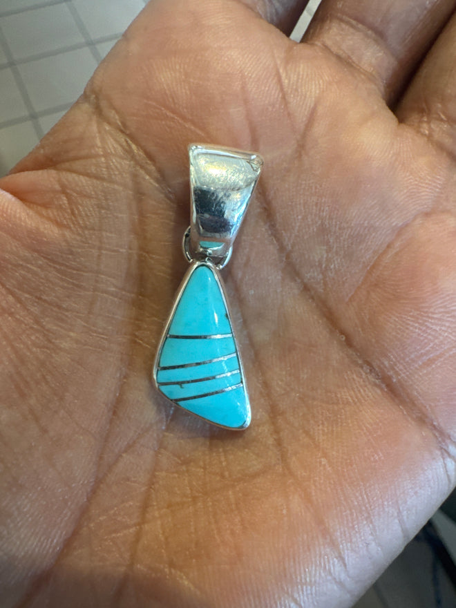 Kingman Turquoise Pendent