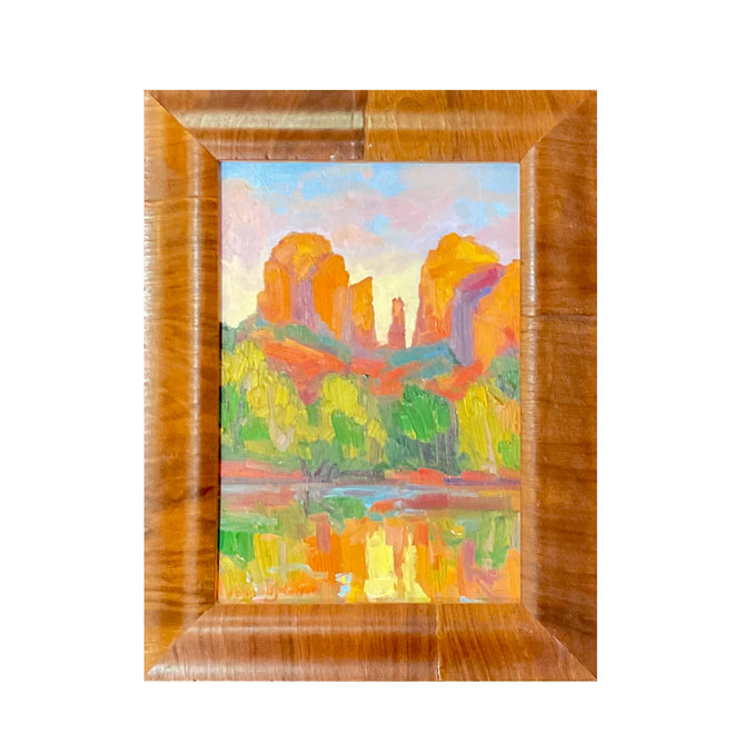Redrock Reflections 7x10 (Palette knife oil)
