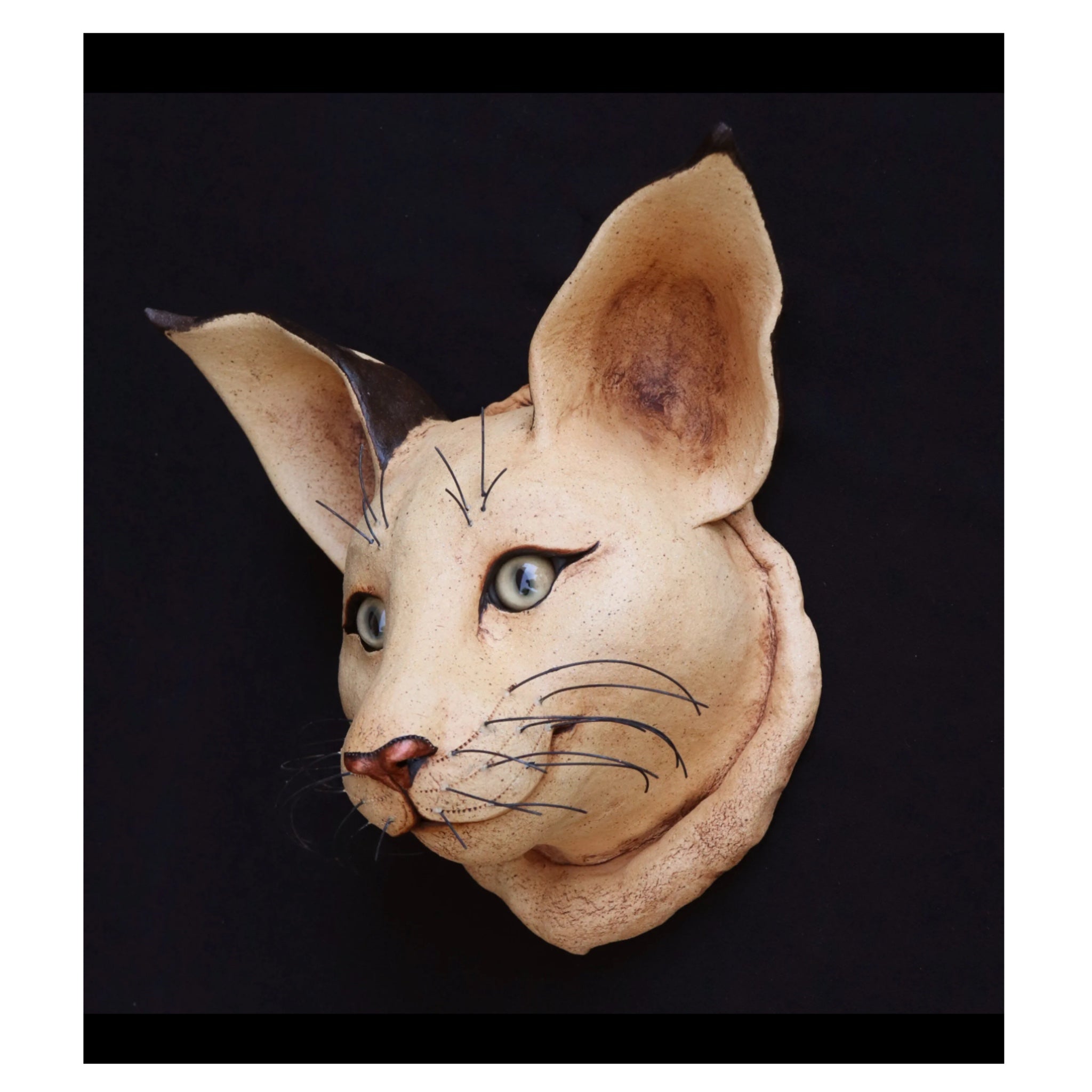 Ceramic Lynx Mask – Raku Gallery