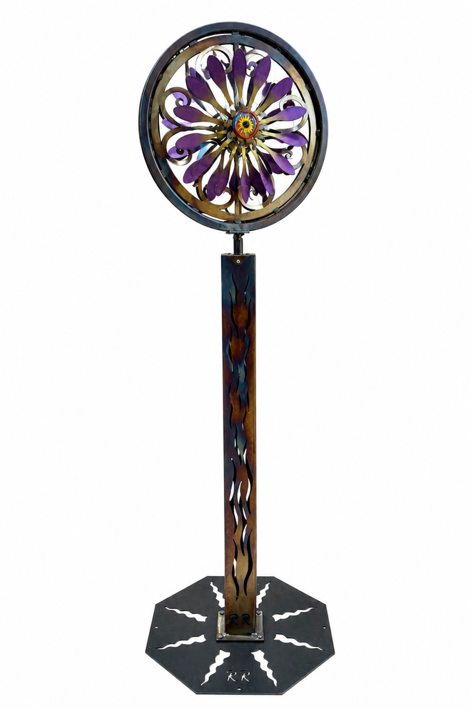 Purple Kinetic Scuplture
