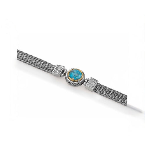 Handmade Chain Bracelet with Chrysocolla