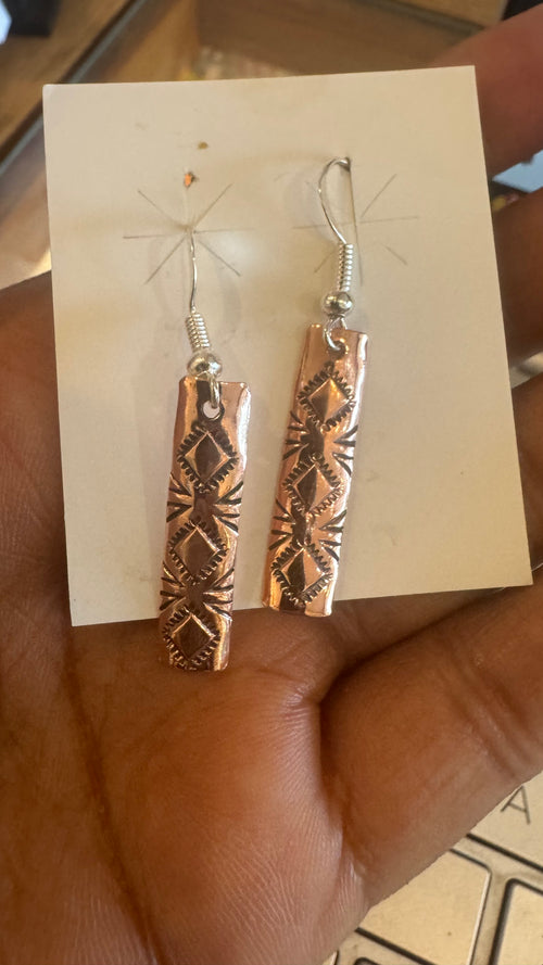 Navajo Copper Earrings