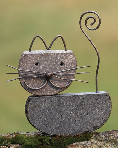 River Stone Cat Critter