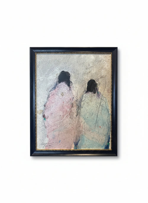 Going Home III — Al Clymer (Original, 20 7/8″ H × 25 7/8" W), Double-Framed Oil & Acrylic on Wooden Panel