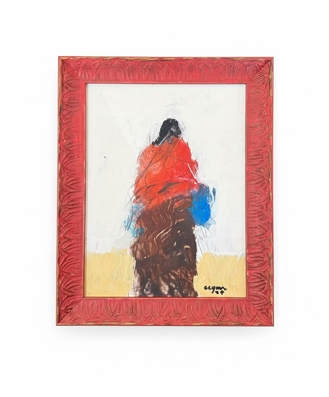 Dakota I by Al Clymer Original 11¾”h x 9¼"w  (FRAMED)