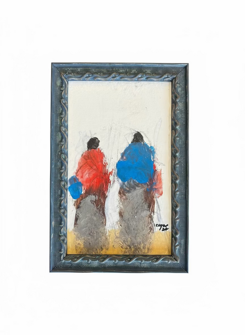 Apache II — Al Clymer Original 11¼" h x 7½" w (FRAMED)