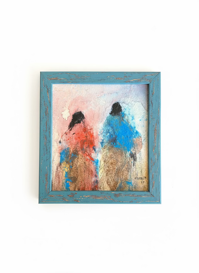 Red Cloud II by Al Clymer 11½”x 10½” (Original) Framed