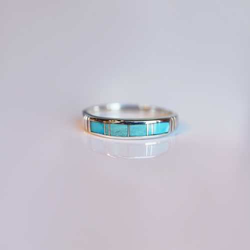 Arizona Blue Turquoise Ring Band