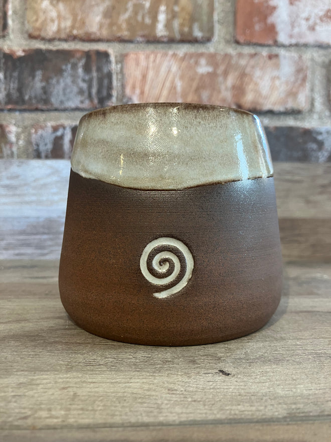 Handmade Cup (without handle) made in Sedona 4"h x 4"w