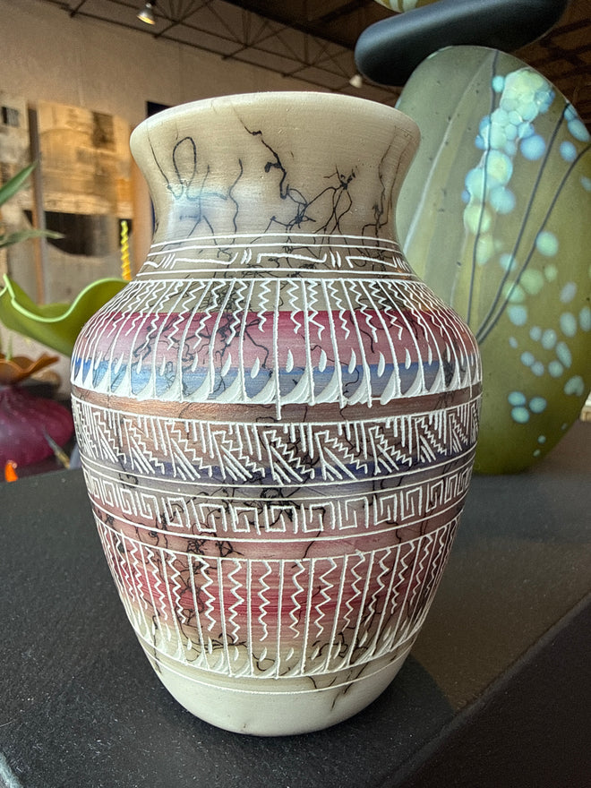 Navajo Carved Pottery by Alynssa Gilmore