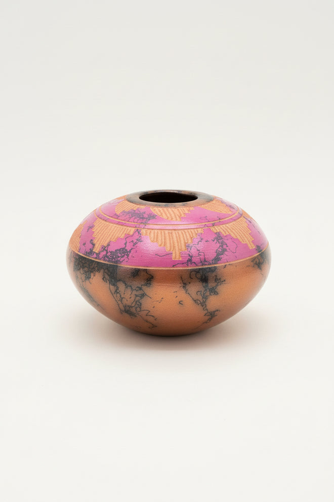 Navajo Carved Pottery by Cecelia Benally