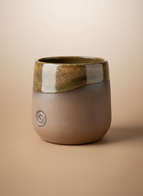 Handmade Cup (without handle) made in Sedona 4"h x 4"w