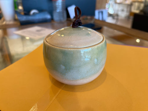Small Handmade Ceramic Lidded Jar - Functional & Food Safe