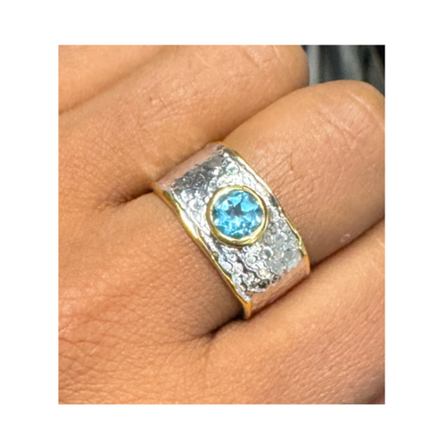 Swiss Blue Topaz Ring