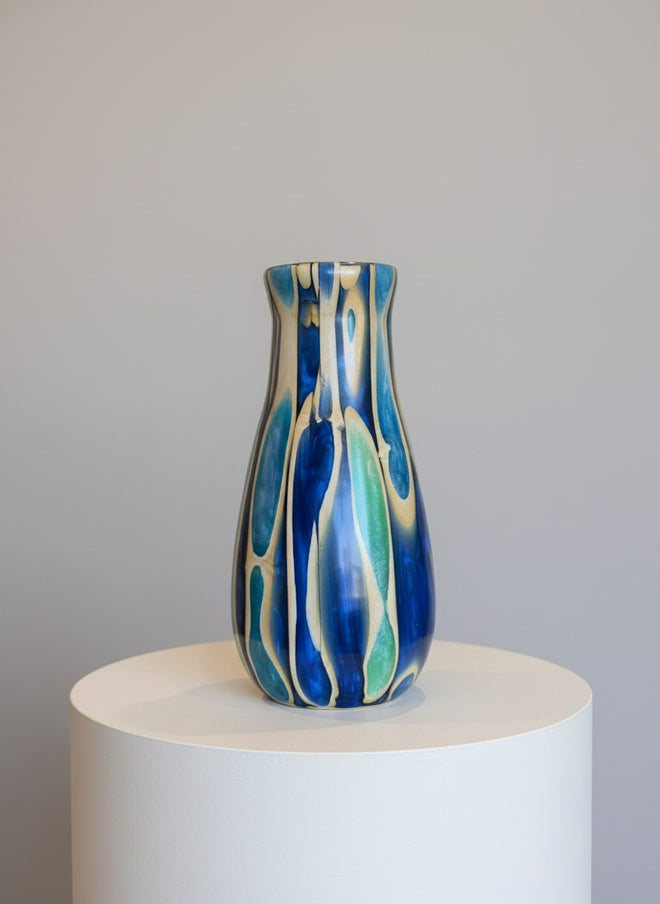 Bamboo & Resin Flower Vase – 8.5” x 5” – by Don Horton