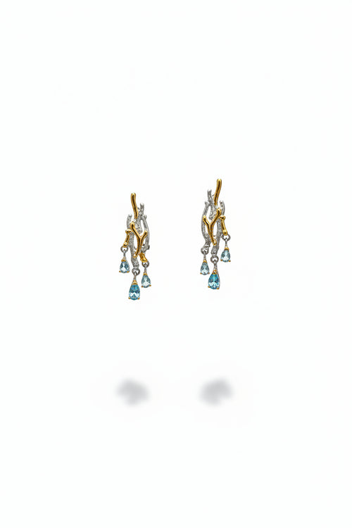 Swiss Sky Blue Topaz Earrings