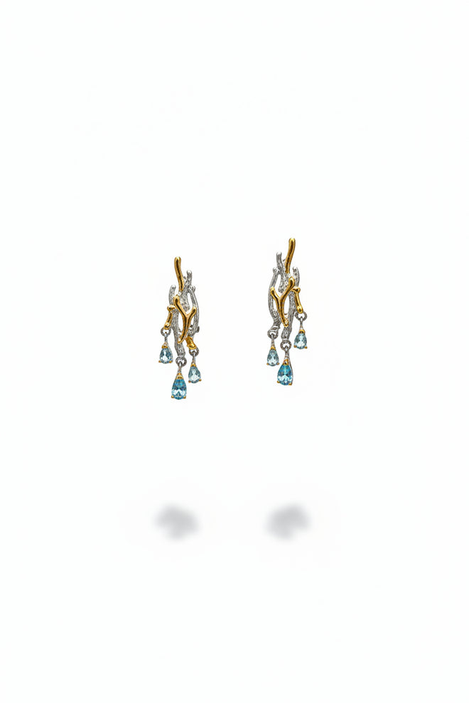 Swiss Sky Blue Topaz Earrings
