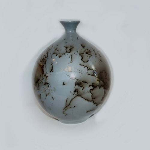 Grey Horsehair Glaze Bottle