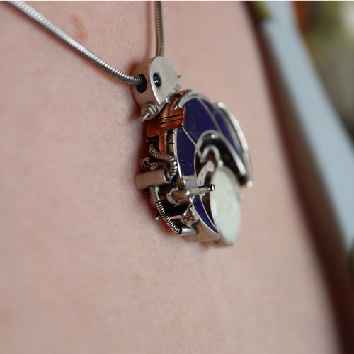 Moonrise Necklace handmade in Jerome AZ