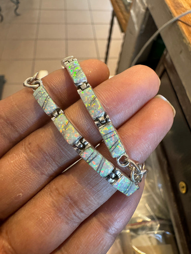 White Opal Link Bracelet