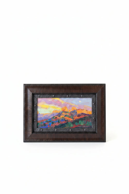 Moonrise Sunset (Framed) — Cathedral Rock Sedona Arizona