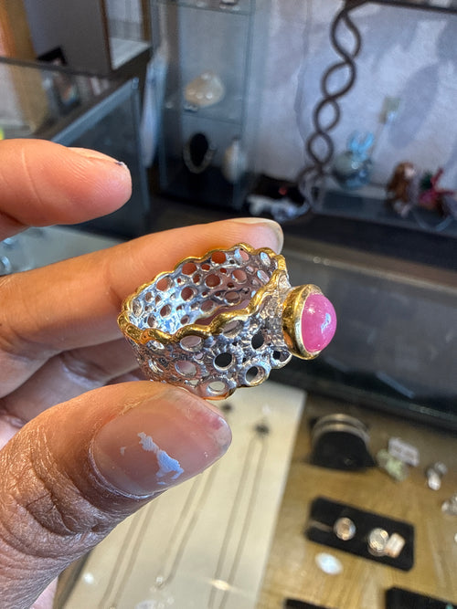 6mm Round Ruby Ring