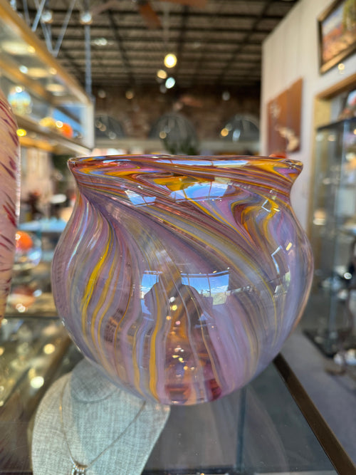 Spiral Glass Bowl