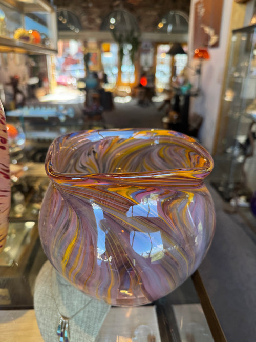 Spiral Glass Bowl