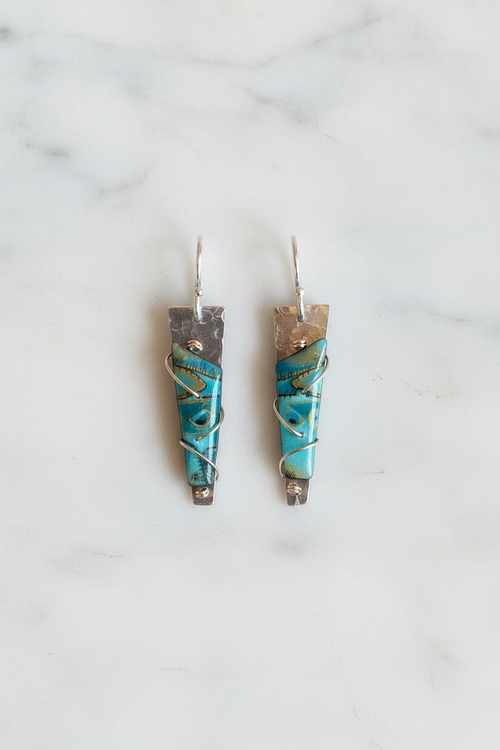 Shigcko Blue Earrings