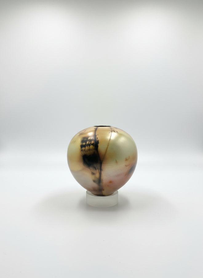 Saggar Fired Ceramic Orb - Seed Pot