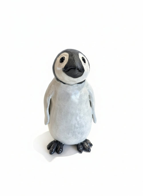 Handmade Ceramic Penguin Sculpture by Sumati Colpitts
