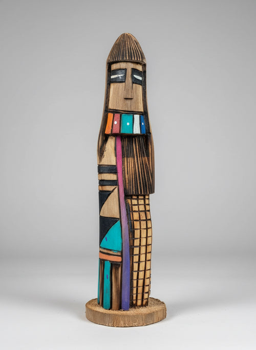 8.5-inch Kachina Sculpture by Navajo Artist Jerome Totsoni