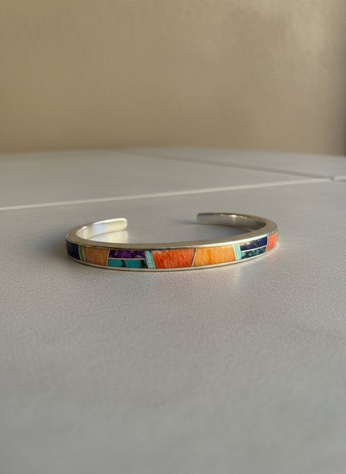 Multi Stone Navajo Stone Inlaid Cuff