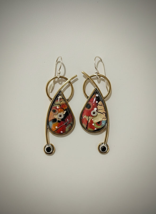 Black Spinel Earrings