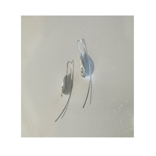 Oyster Shell Earrings with Pearl