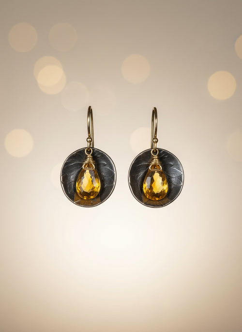 Citrine Earrings - Handmade in Sedona Arizona
