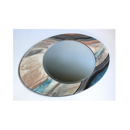 Hand Painted Asymmetrical Mirror