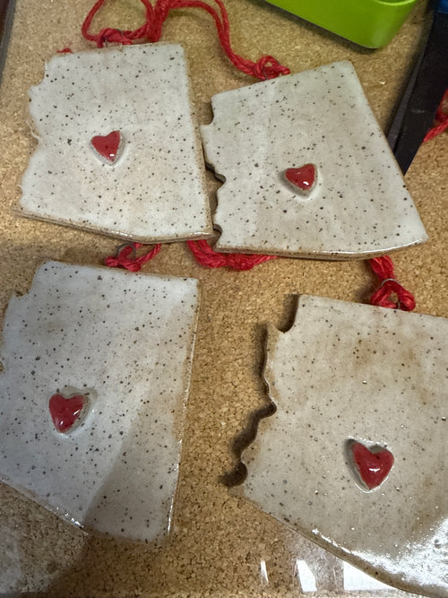 Handmade in Arizona ornaments by Jammie parish