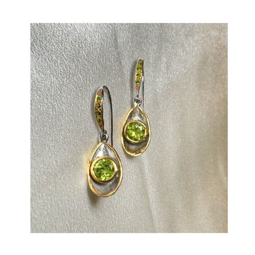 Peridot & Emerald Earrings