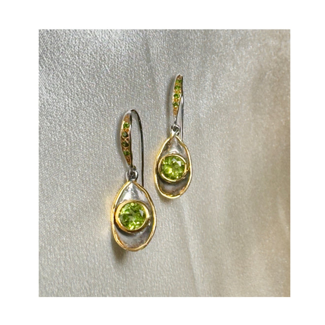 Peridot & Emerald Earrings