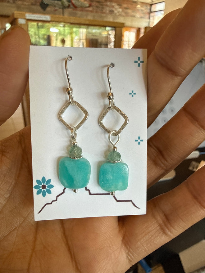 Peruvian Amazonite Earrings